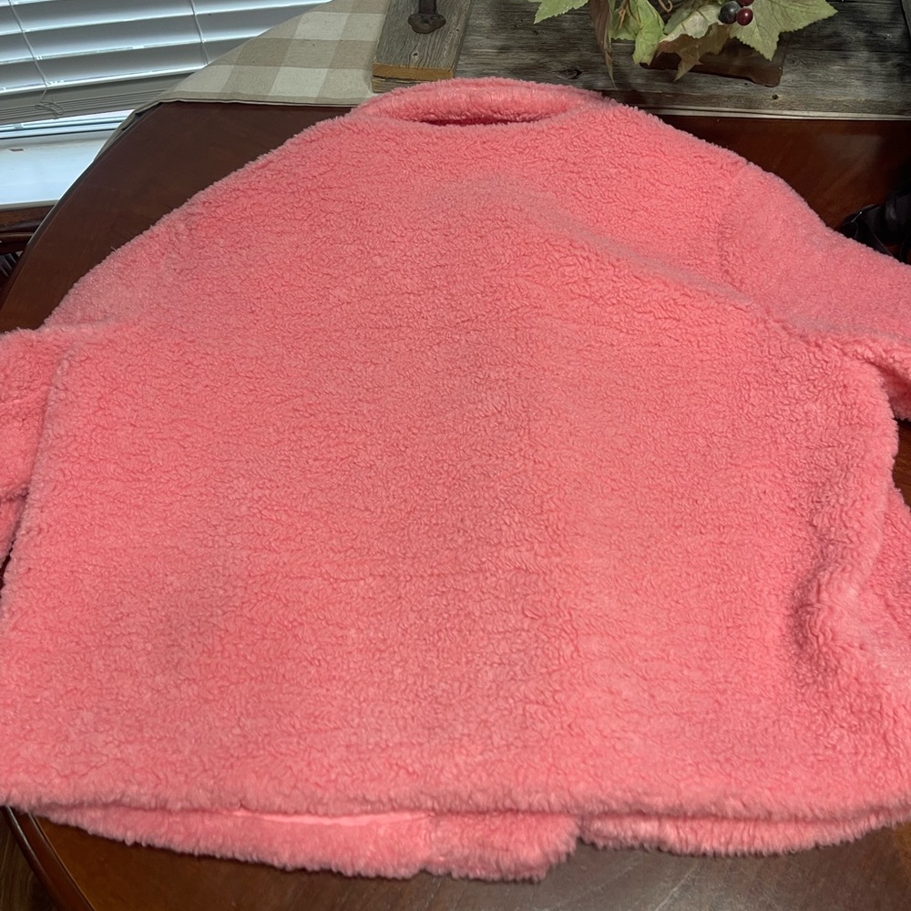 Pink teddy coat faux fur jacket - Picture 10 of 12
